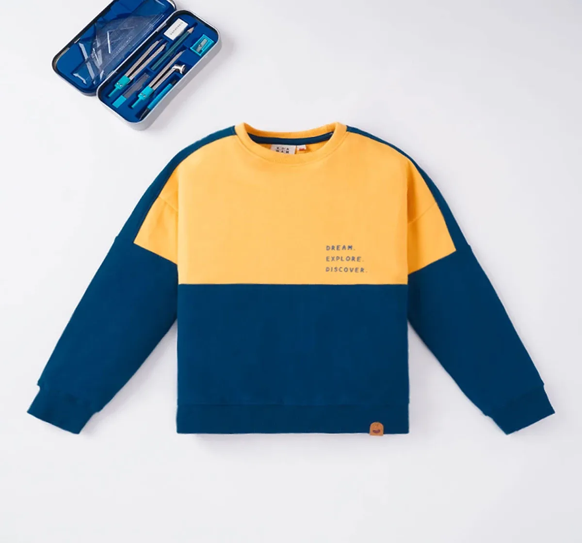 Boys Color Block Sweatshirt