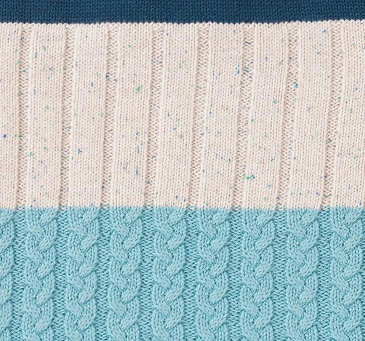 Boys Crew Neck Color Block Sweater