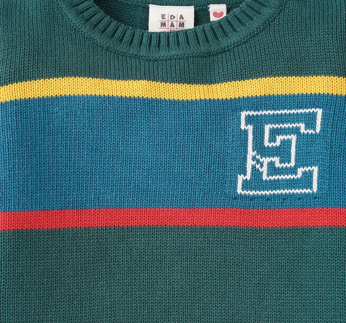 Boys Color Block Striped Sweater