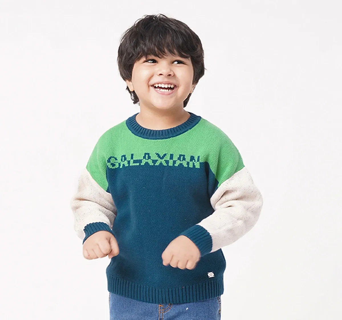 Boys Color Block Sweater