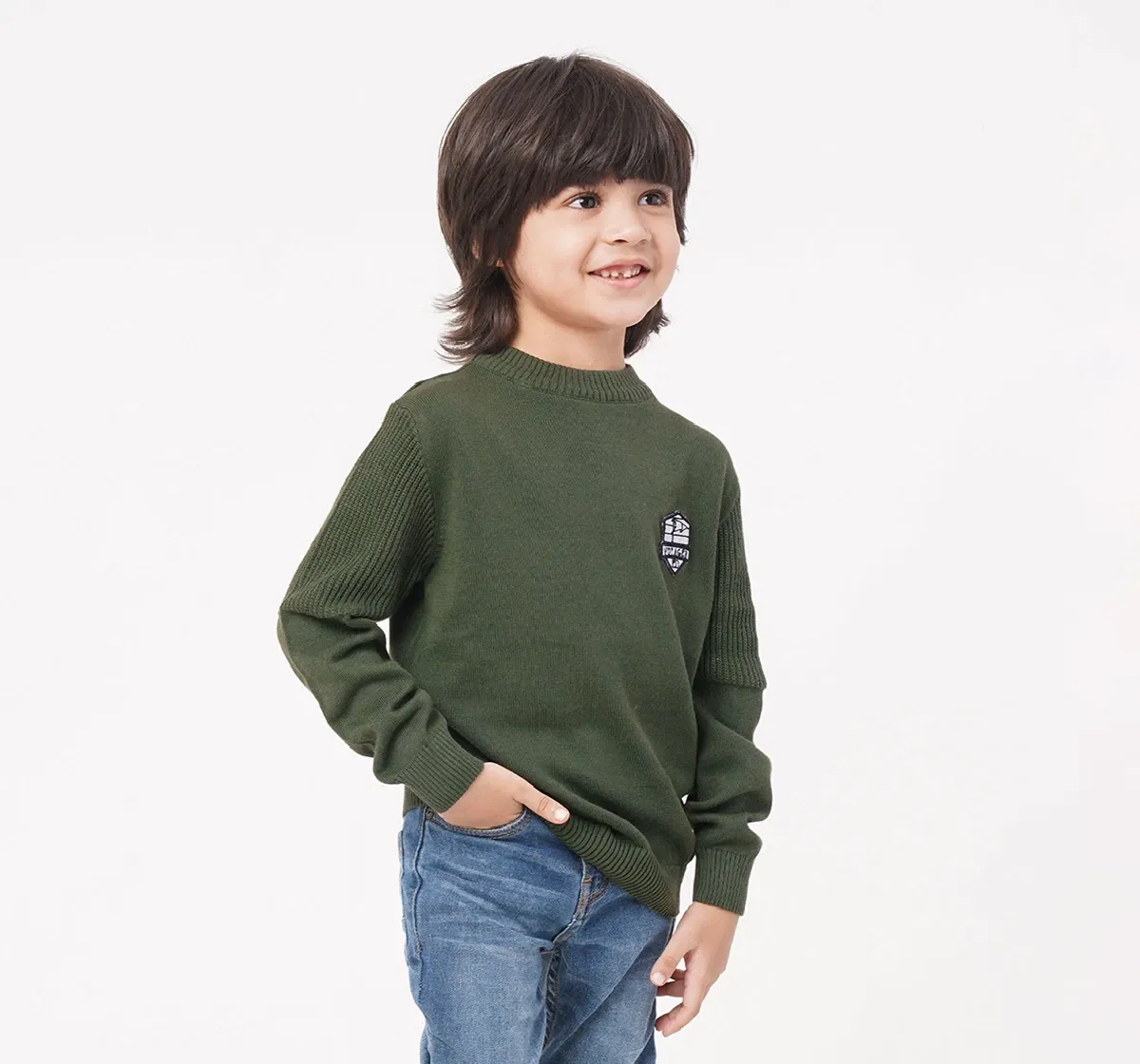 Boys Sweater With A Badge