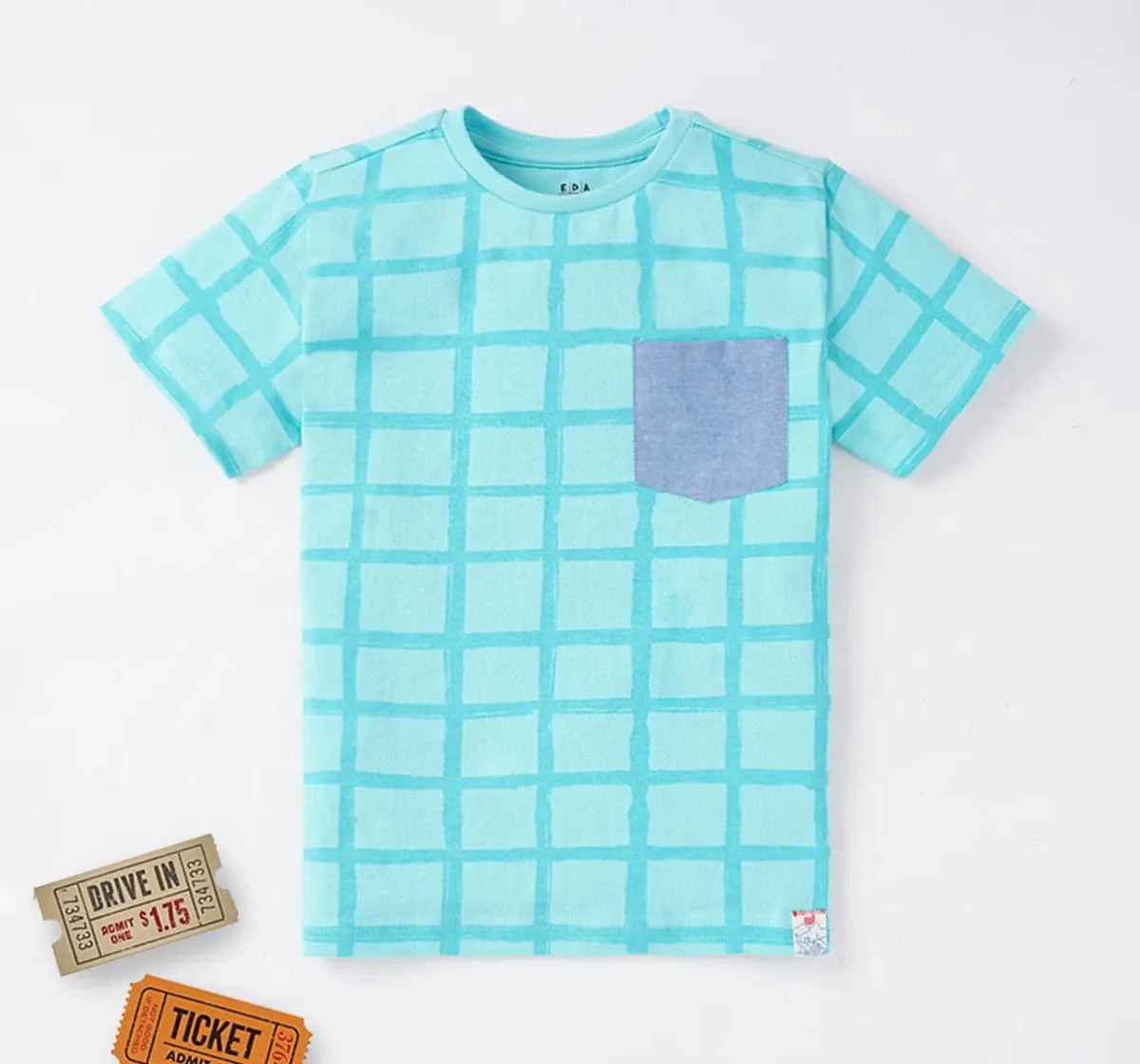 Boys Checkered Tee
