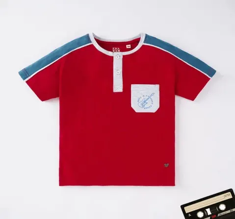 Boys Mandarin Neck Tee