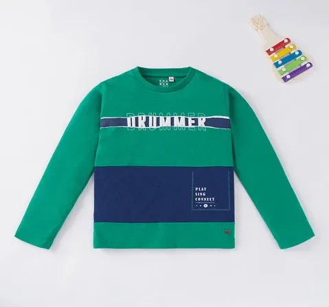 Boys Full Sleeves Printed Tee