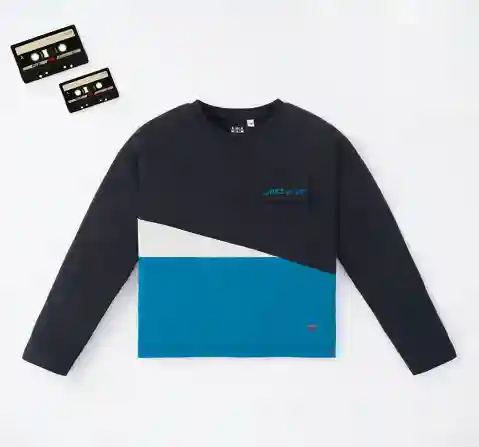 Boys Color Block Polo Tee