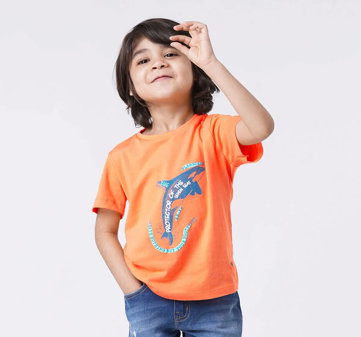 Boys Shark Print Tee