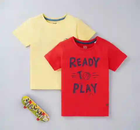 Boys Printed Tee Pack Of 2