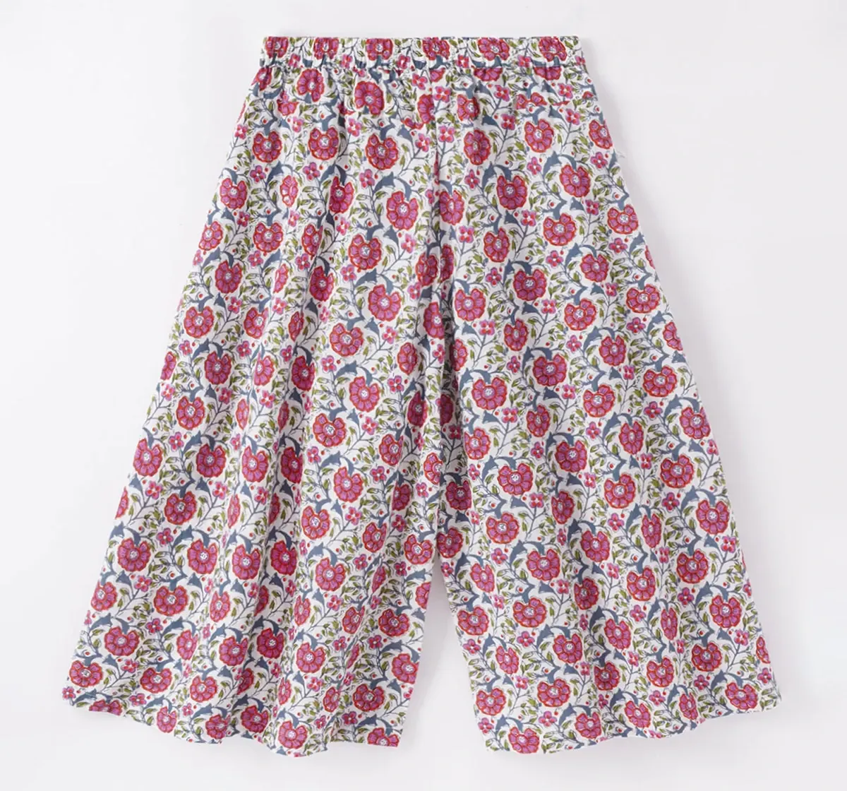 Girls Block Printed Culottes
