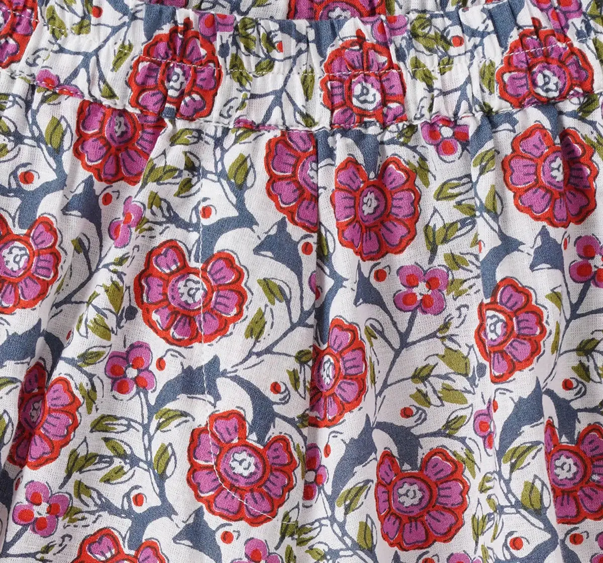 Girls Block Printed Culottes
