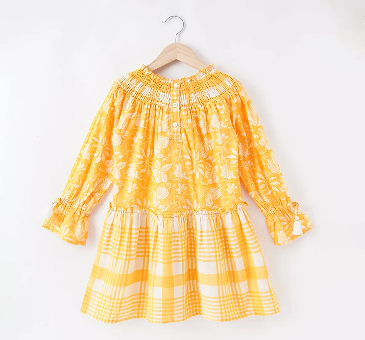 Girls Mix  Match Prints Tier Dress