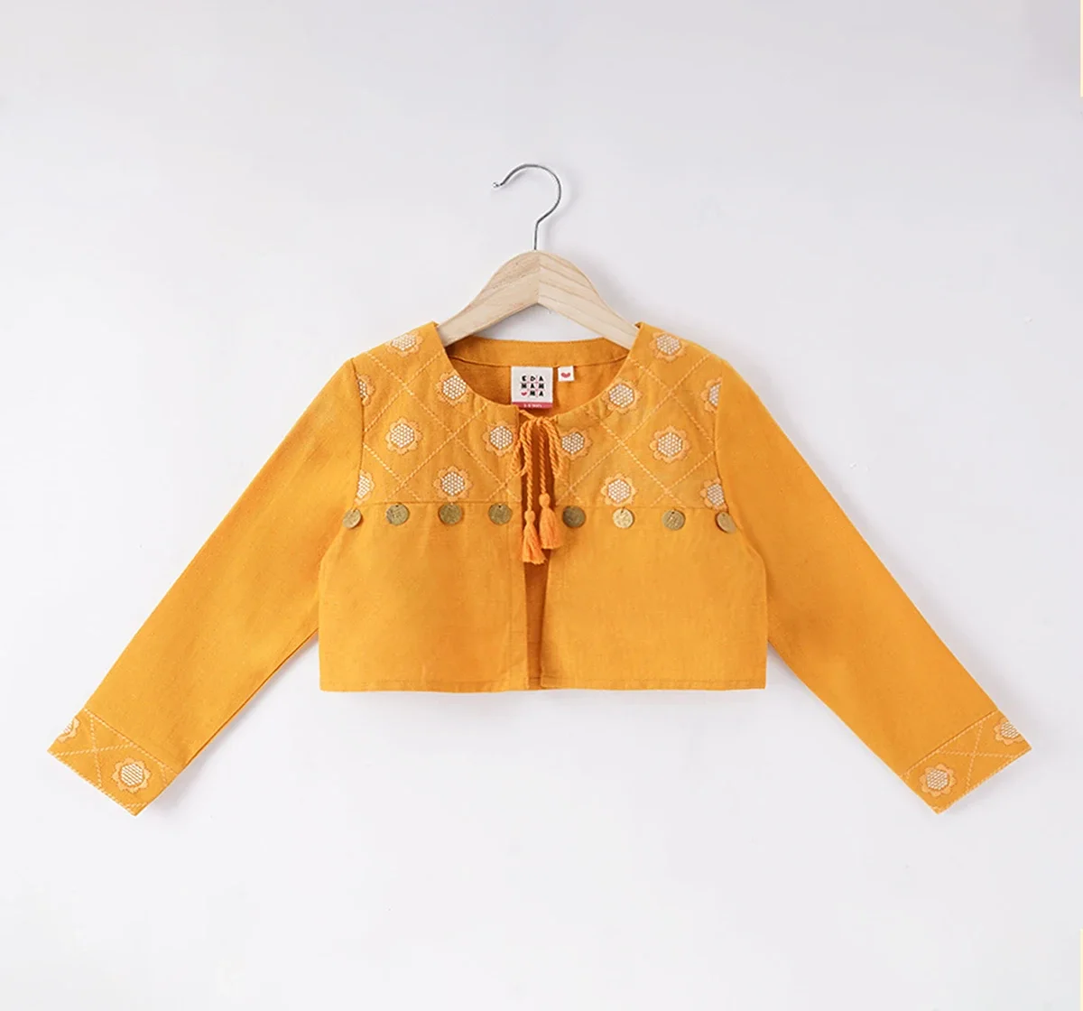 Girls Foil Printed Dress