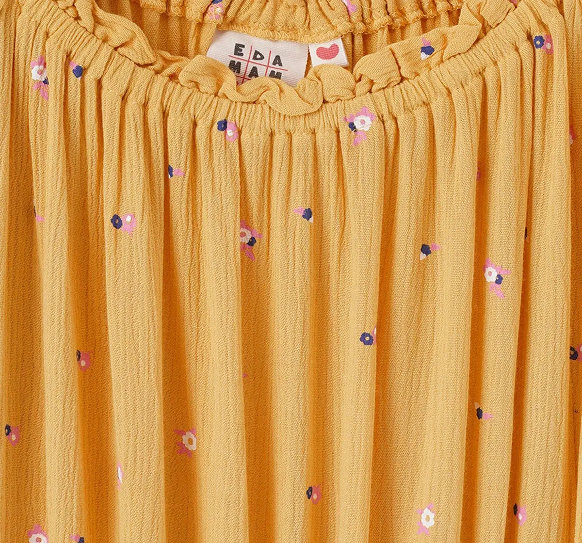 Girls Floral Printed Jumpsuit