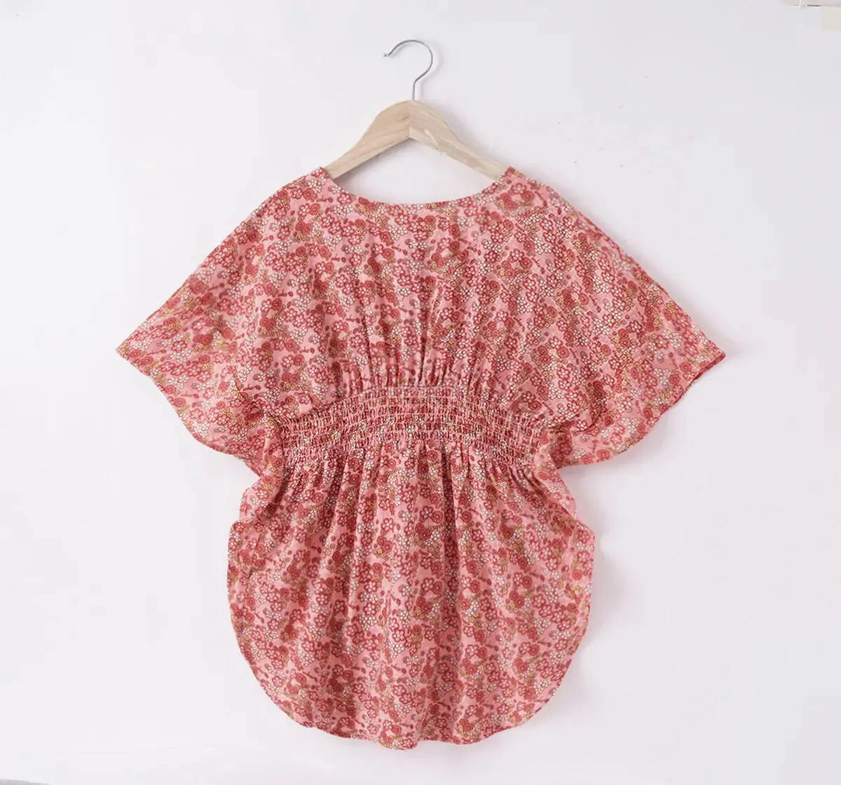 Girls Floral Print Kimono Dress