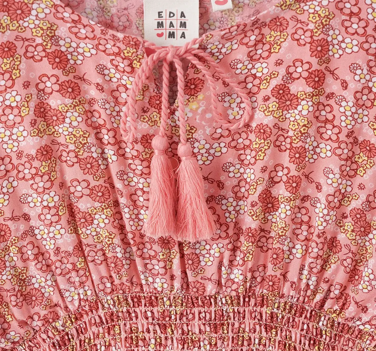 Girls Floral Print Kimono Dress