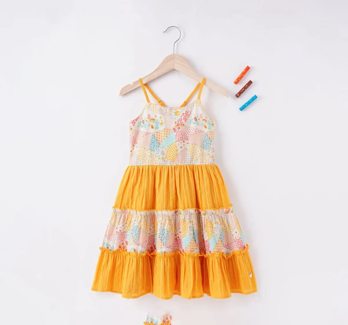 Girls Panel Tier Dress