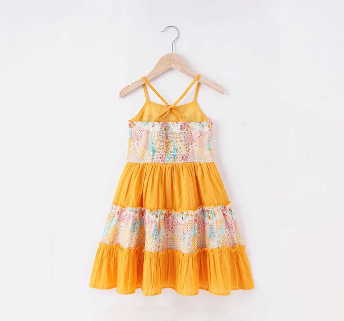 Girls Panel Tier Dress