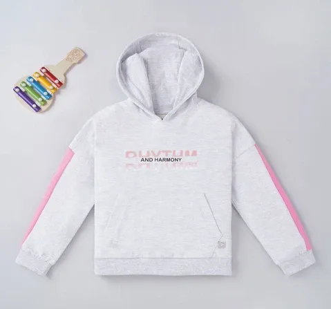 Girls Printed Hoodie