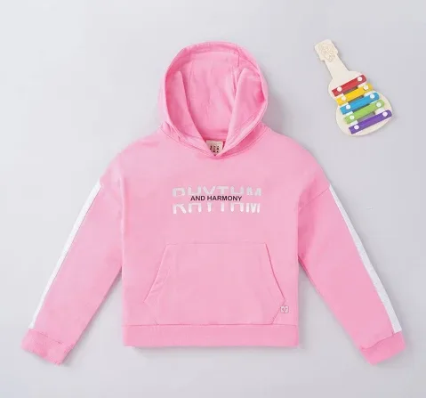 Girls Printed Hoodie