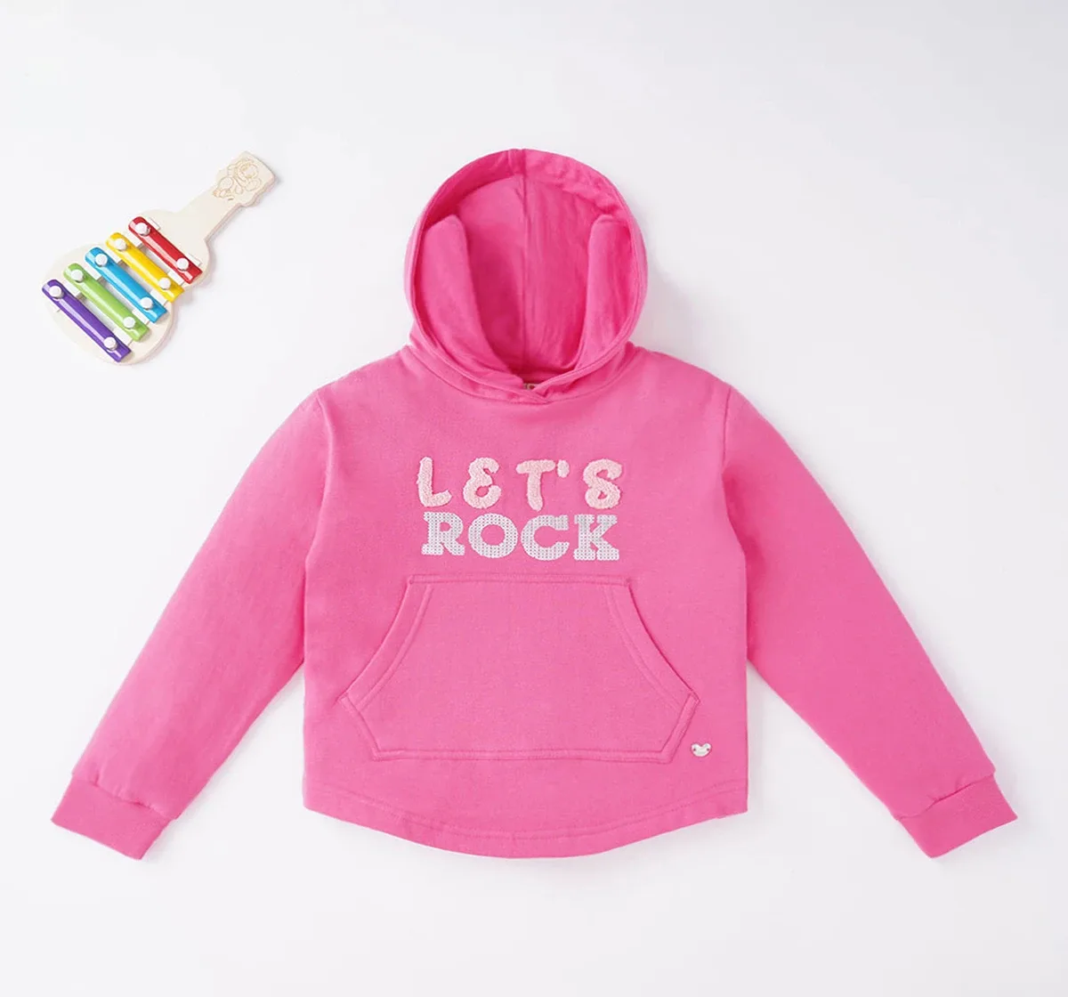 Girls Printed Hoodie