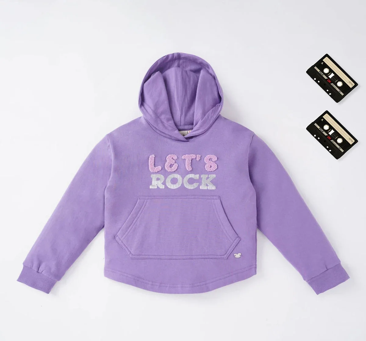 Girls Printed Hoodie