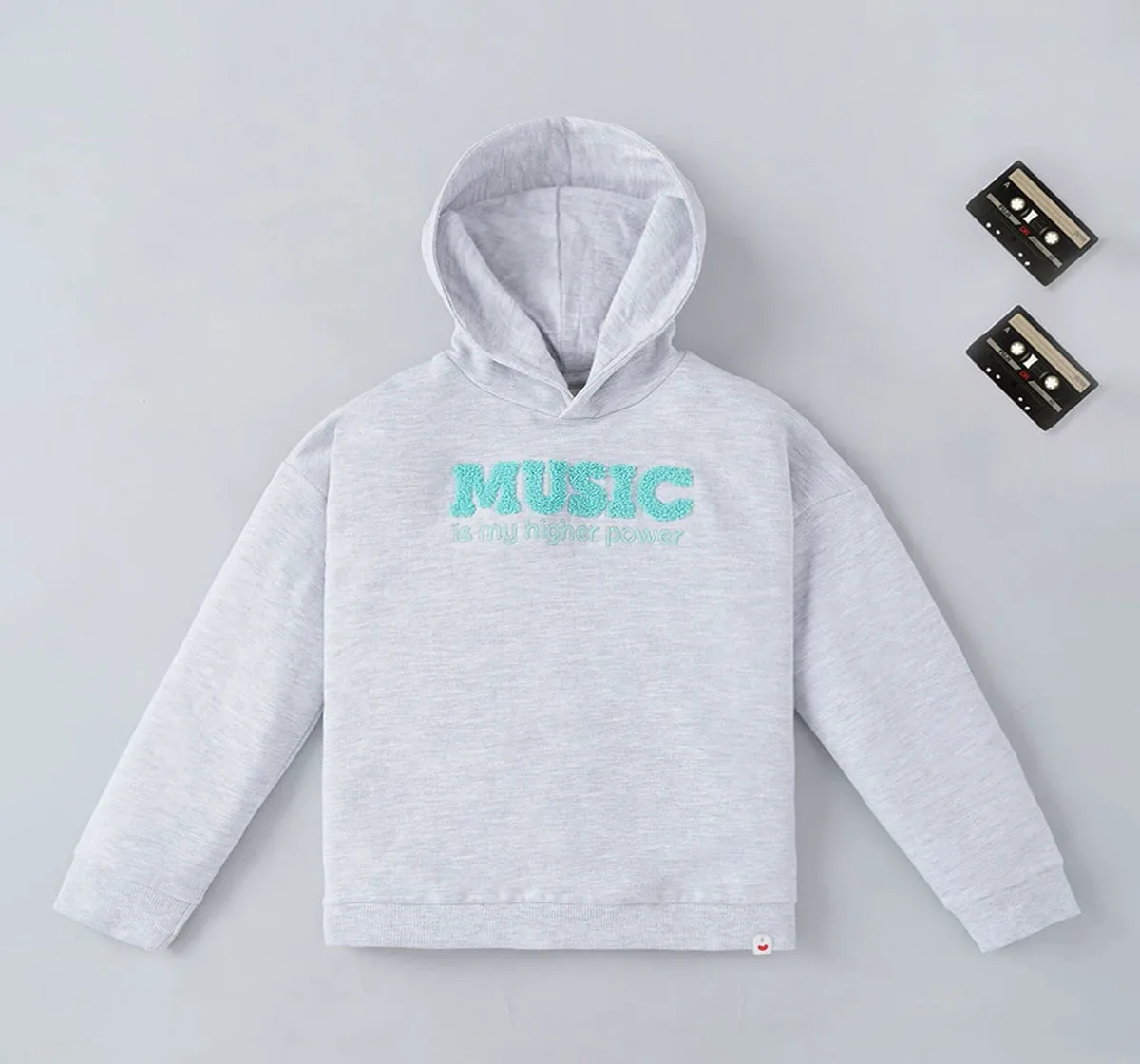 Girls Embroidered Hoodie