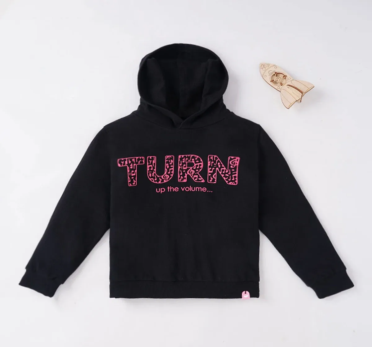Girls Printed Hoodie