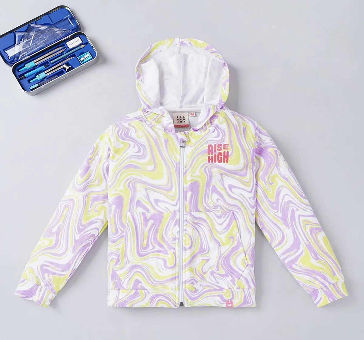 Girls Marble Effect Jacket