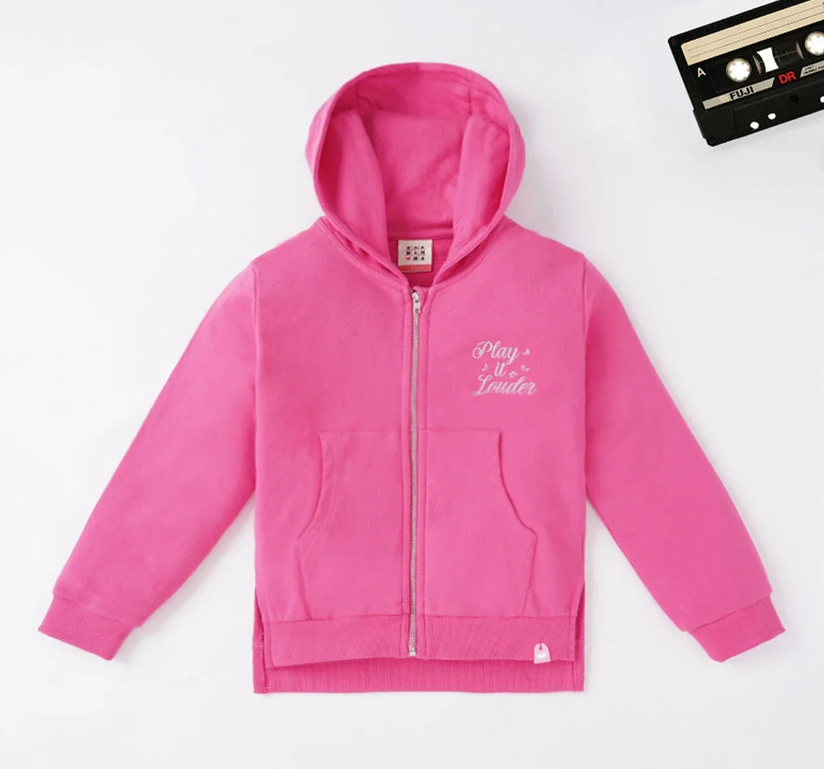 Girls Embroidered Hoodie Jacket