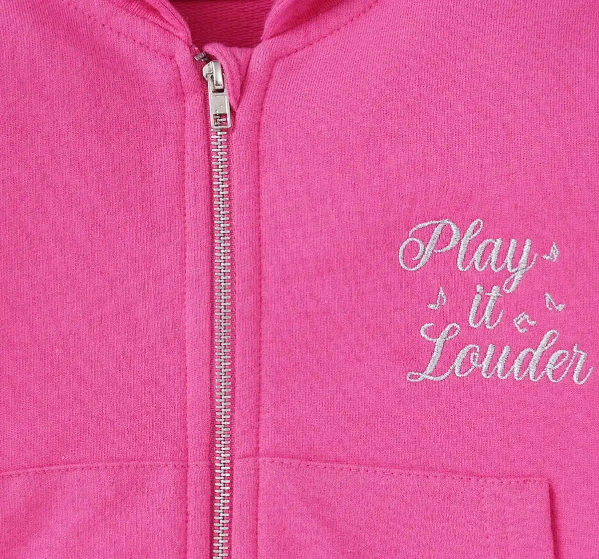 Girls Embroidered Hoodie Jacket
