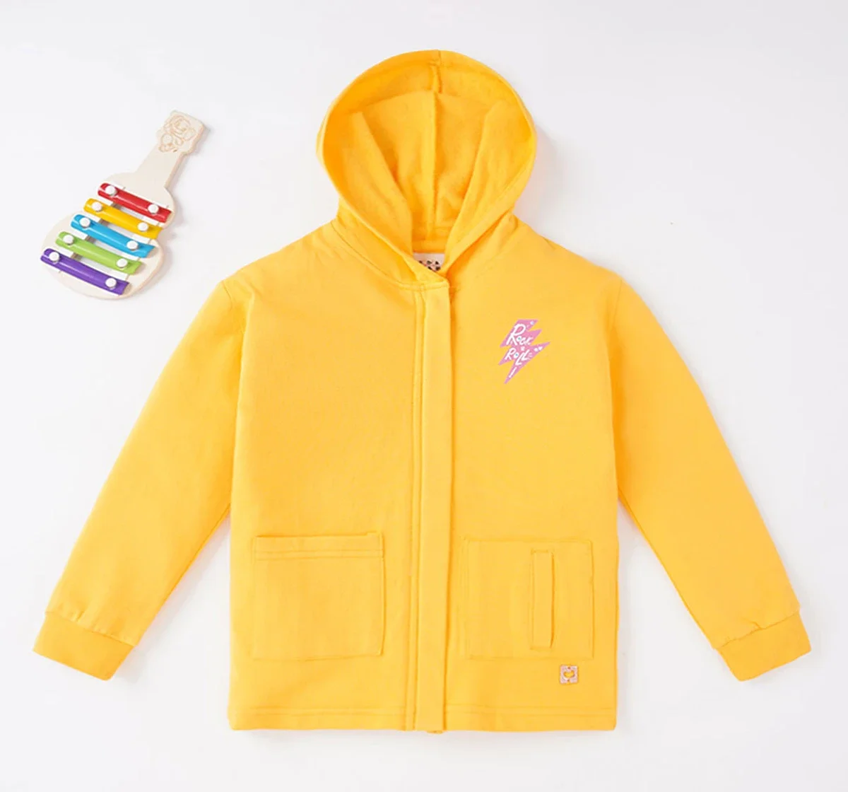 Girls Hooded Knit Jacket
