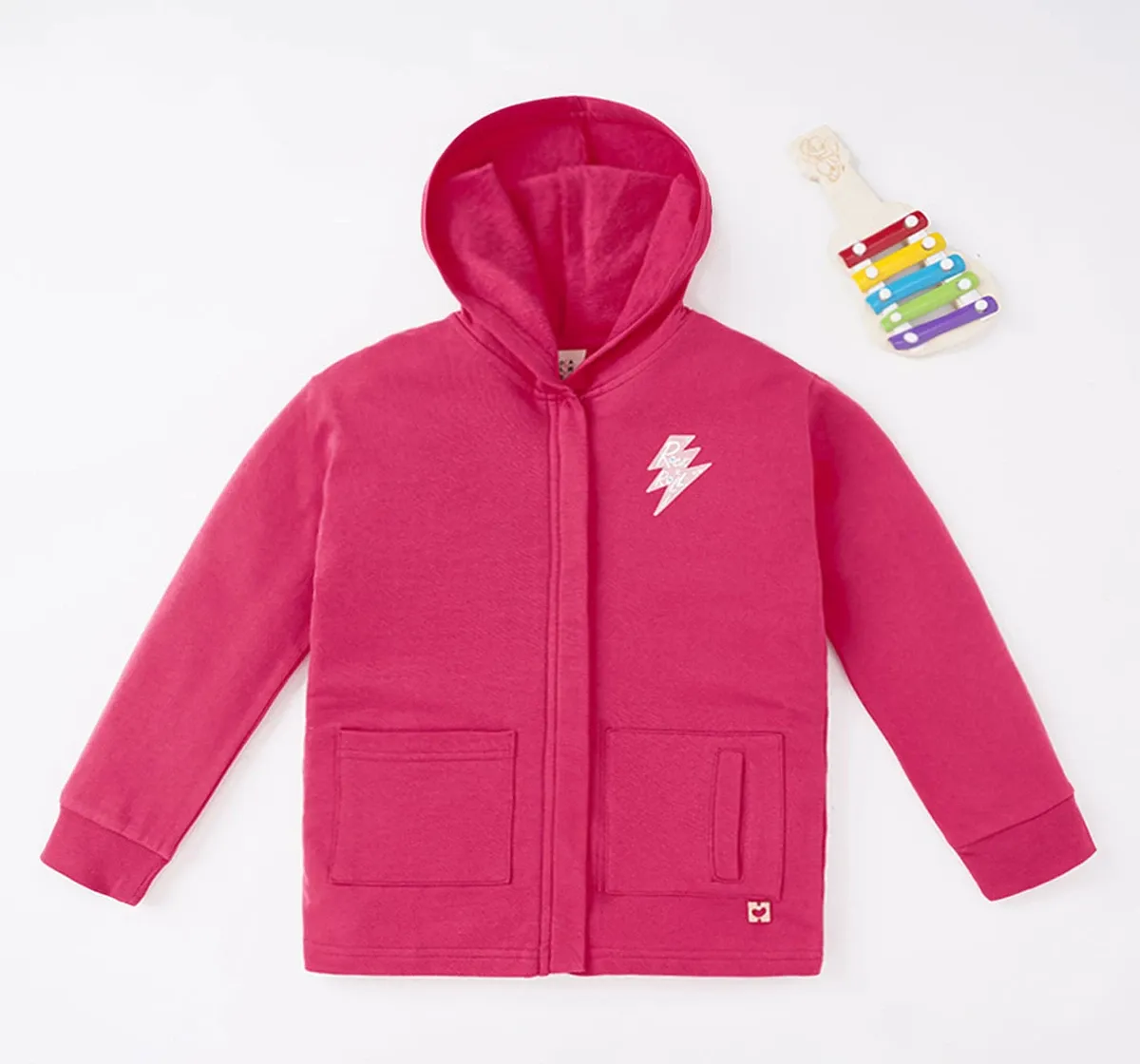 Girls Hooded Knit Jacket