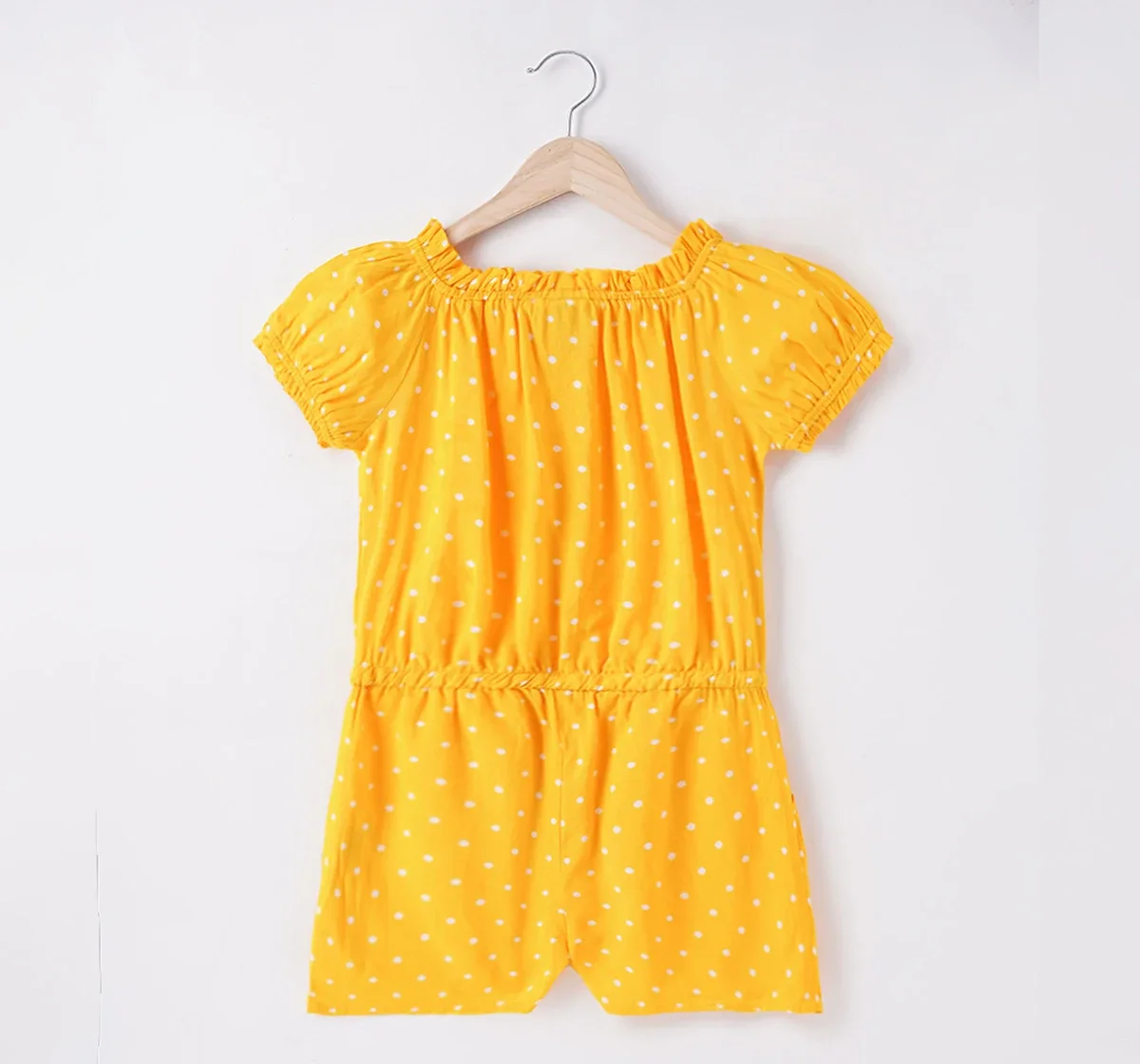 Girls Polka Printed Jumpsuit