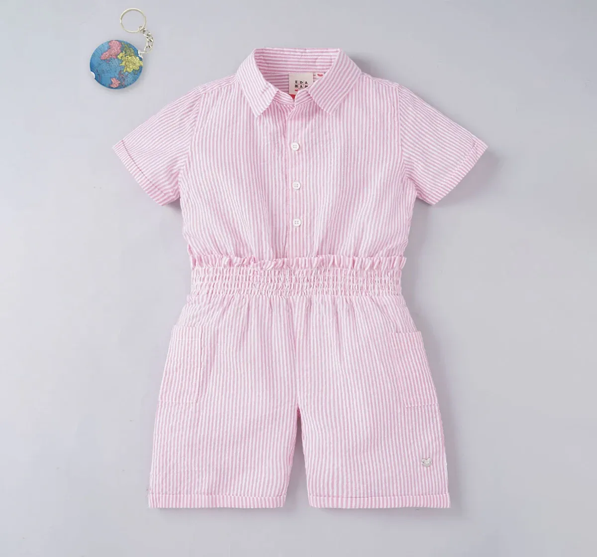 Girls Stripe Jumpsuit