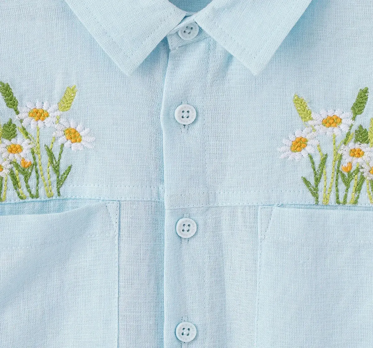 Girls Embroidered Jumpsuit