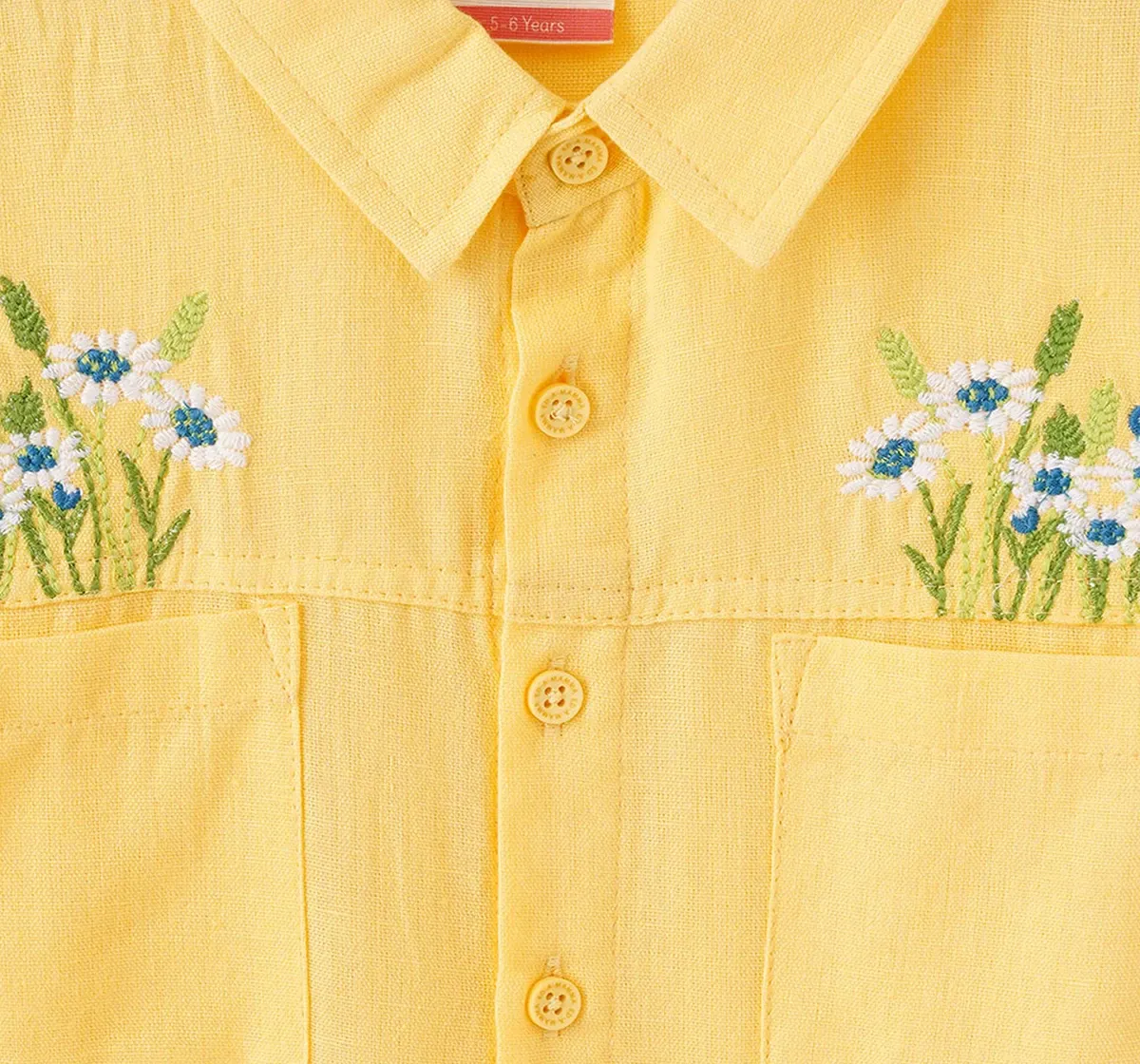 Girls Embroidered Jumpsuit