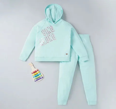 Girls Co-Ordinate Set With Chest Print