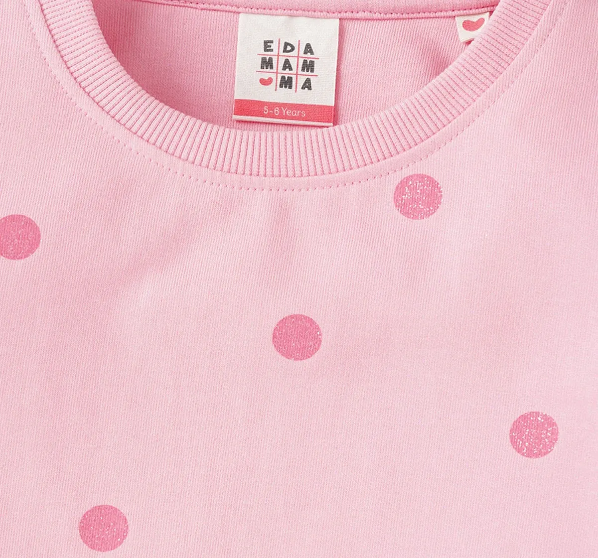 Girls Polka Printed Sweatshirt