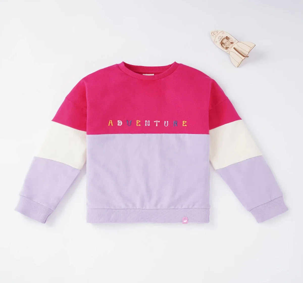 Girls Color Block Sweatshirt