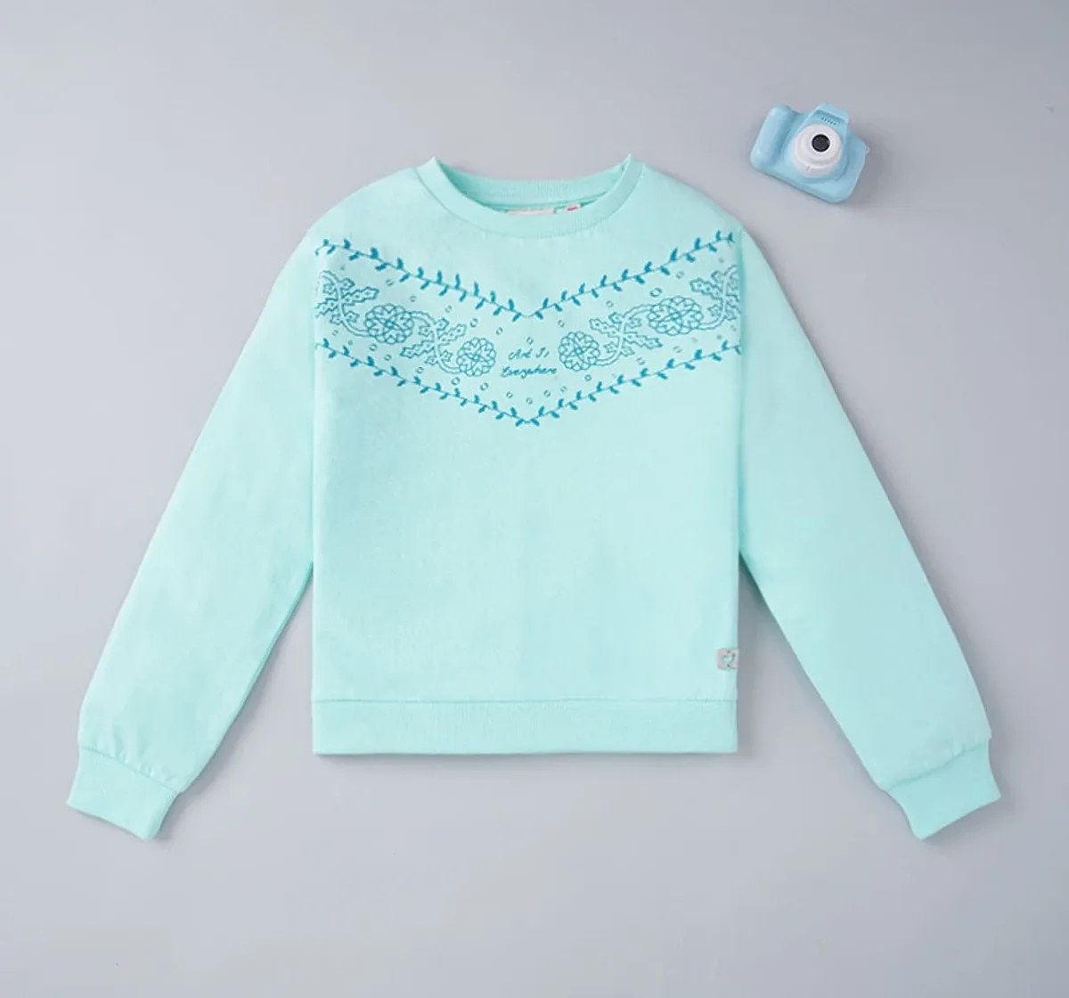 Girls Fron Design Sweatshirt