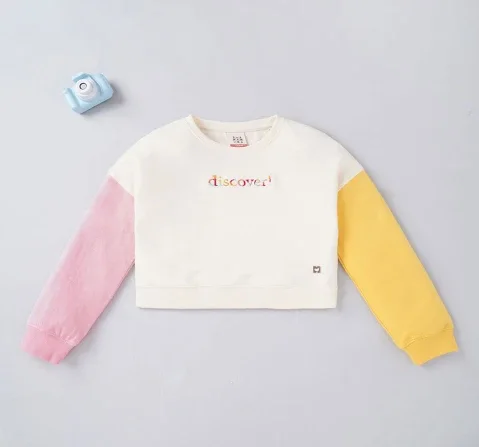 Girls Color Block Sweatshirt