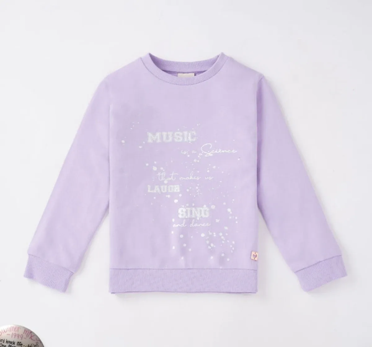 Girls Foil Print Sweatshirt