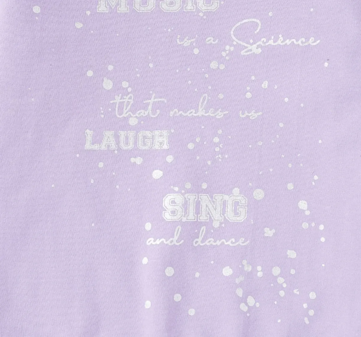 Girls Foil Print Sweatshirt