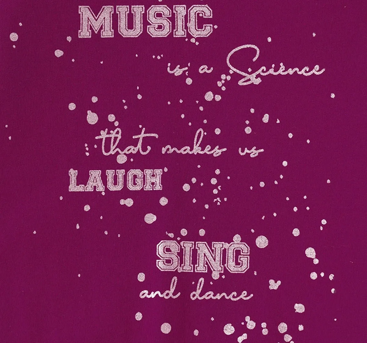 Girls Foil Print Sweatshirt