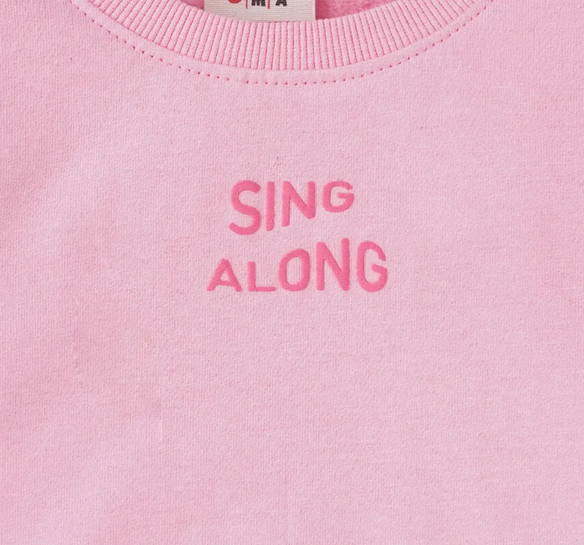 Girls Printed Sweatshirt With Pocket