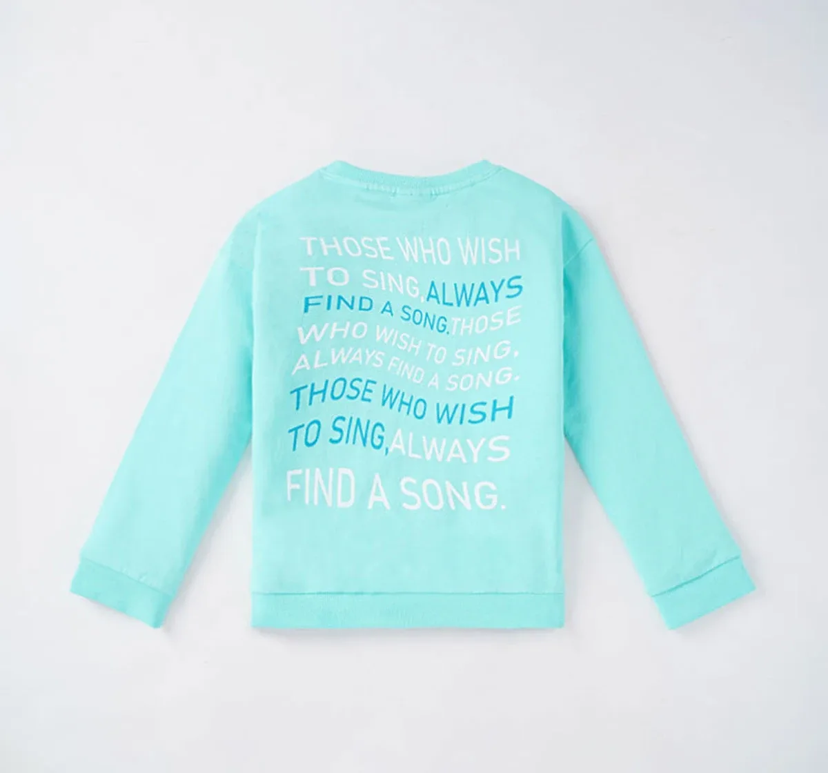 Girls Printed Sweatshirt With Pocket