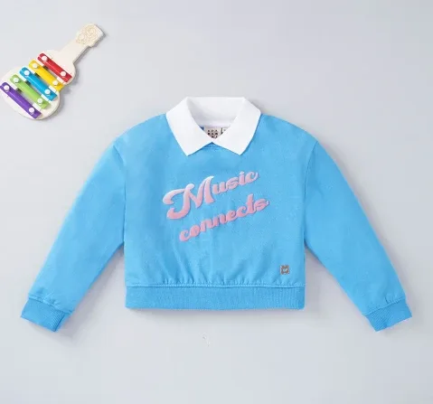 Girls Cropped Sweatshirt