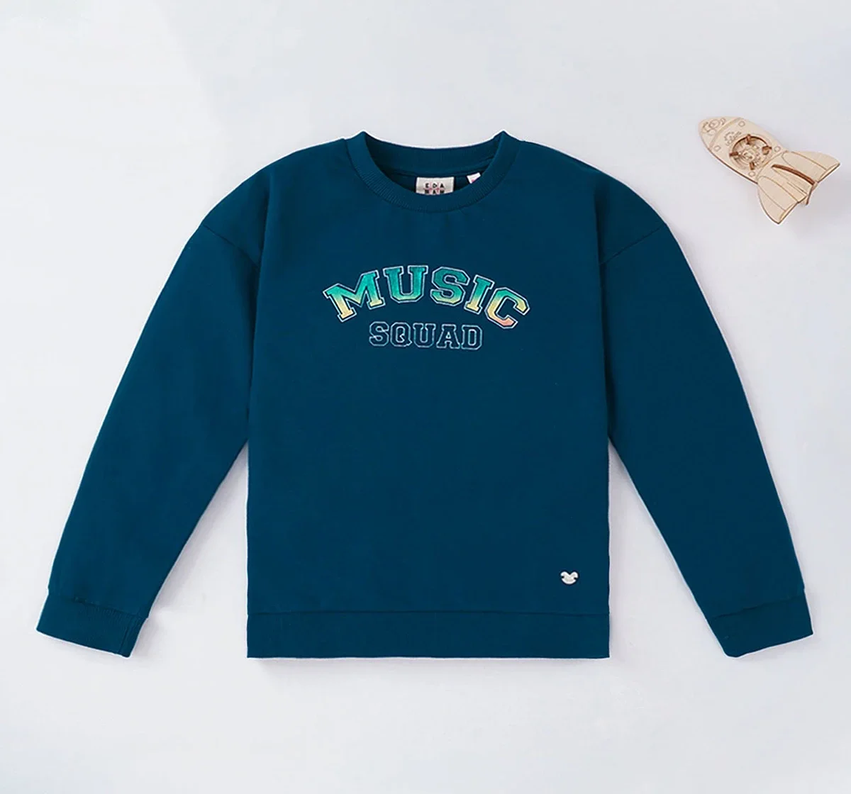 Girls Sweatshirt With Chest Print