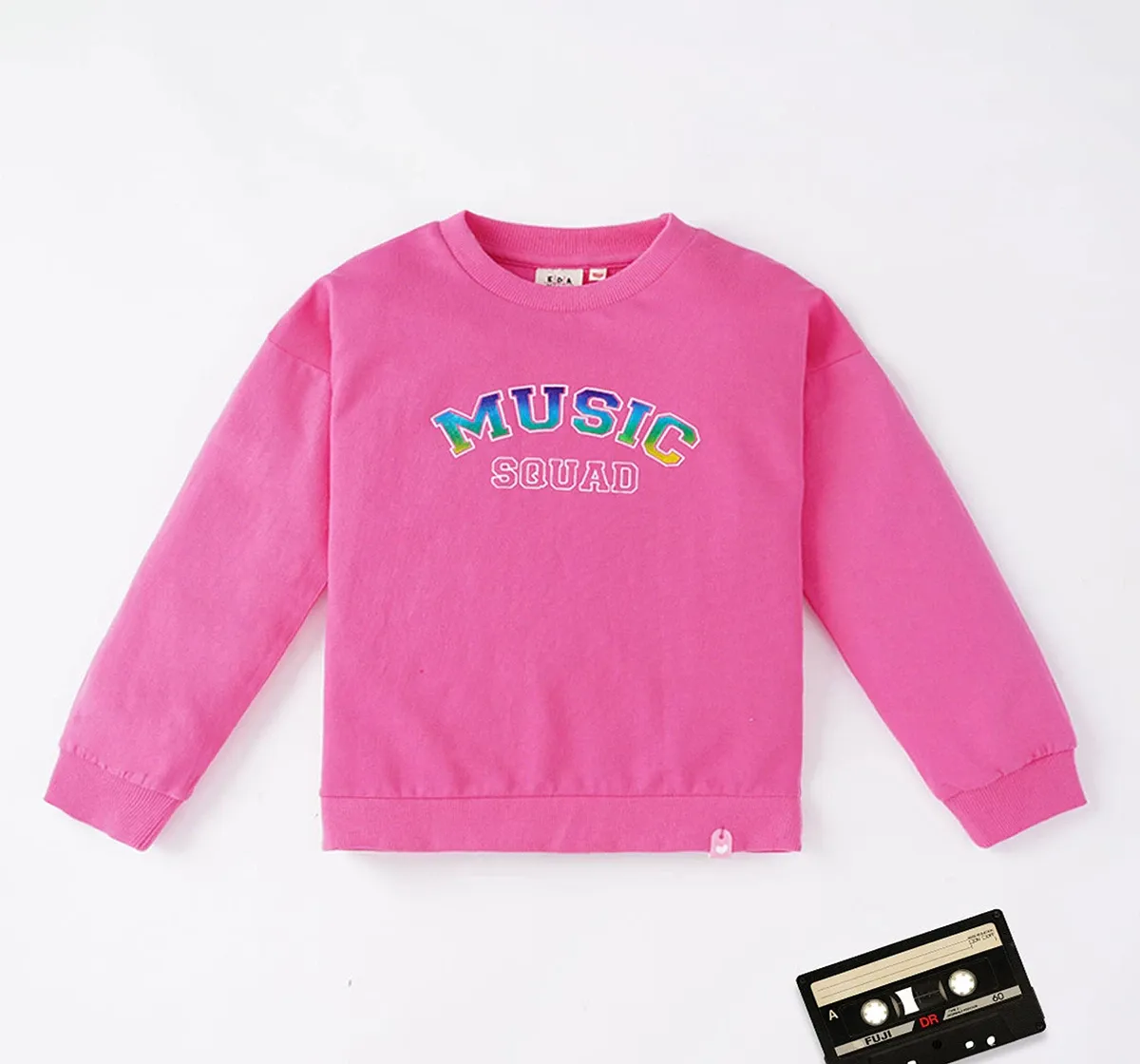 Girls Sweatshirt With Chest Print