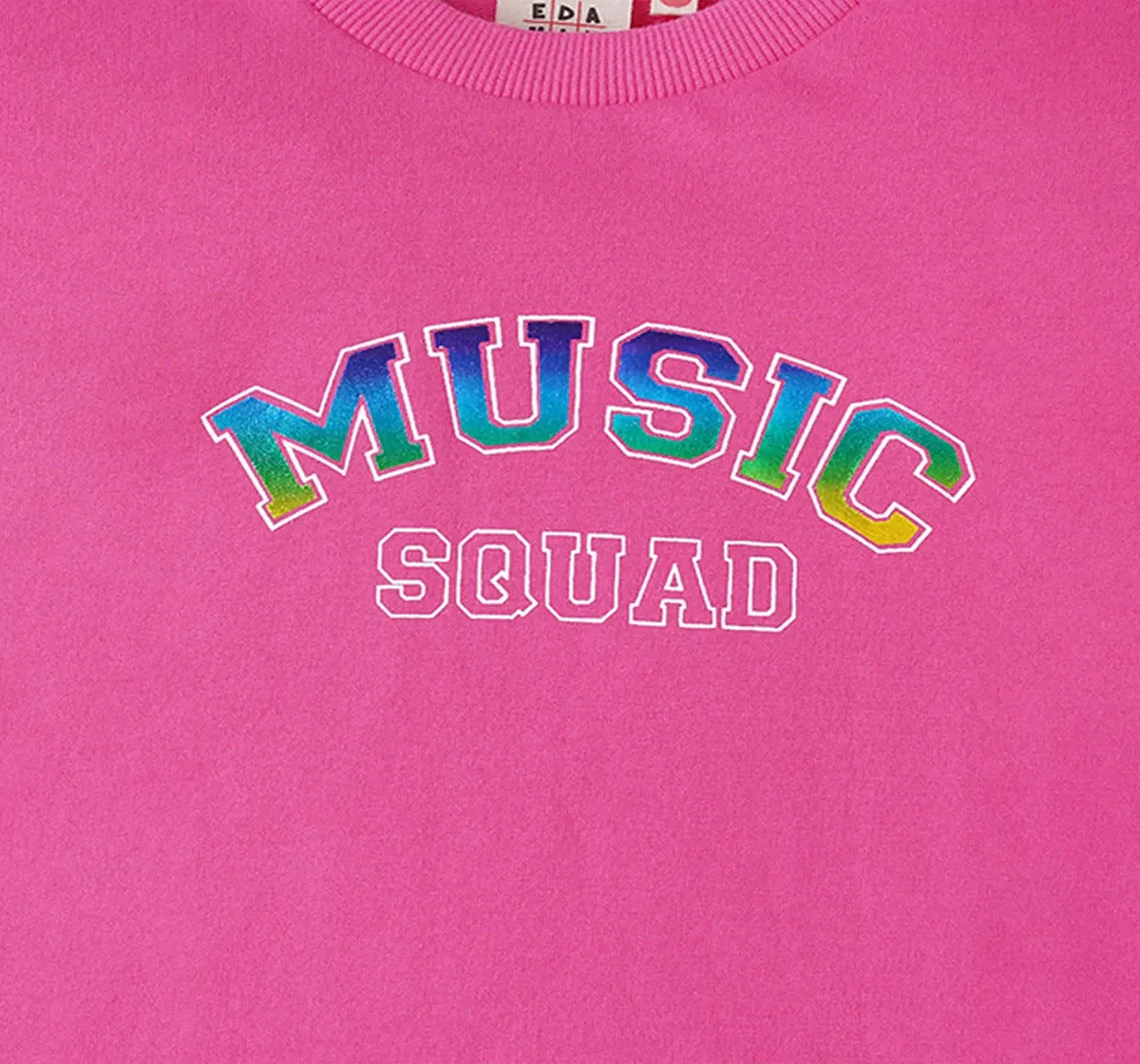 Girls Sweatshirt With Chest Print