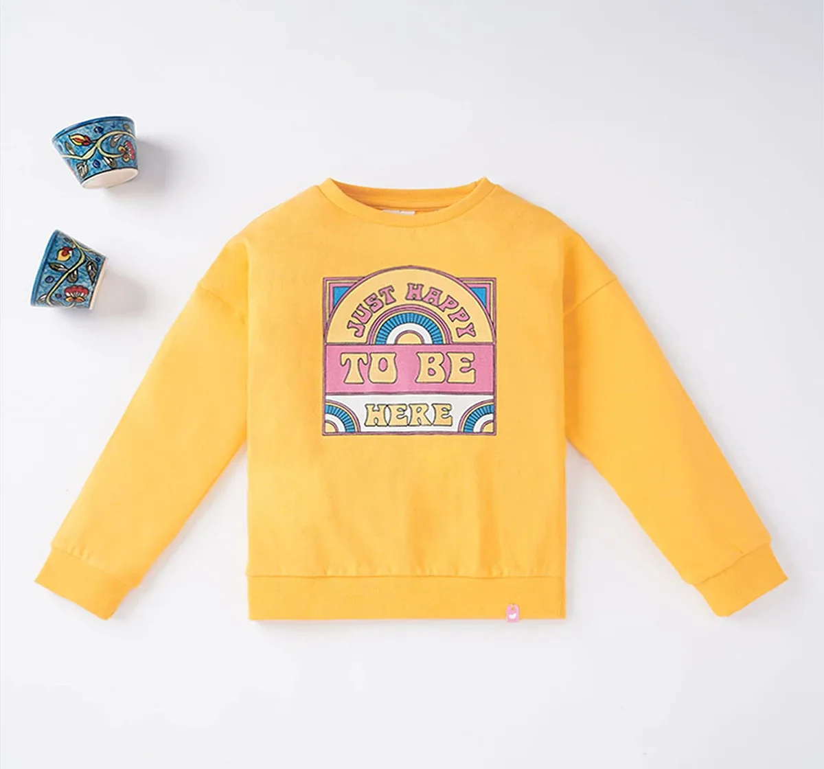 Girls Sweatshirt With Chest Print
